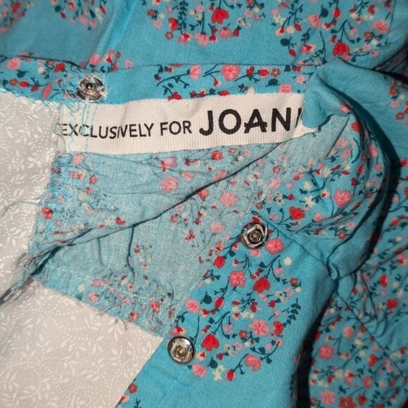 Exclusively For Joann Fabric Vintage Handmade Toddler GIrls Floral Heart Dress - Picture 4 of 4